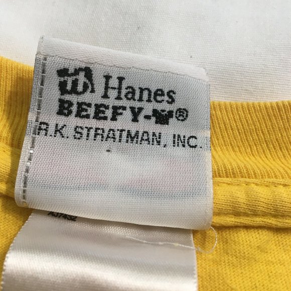 #62 Harley Davidson 2006 Hanes las vegas Yellow T-shirt Men's Size 2XL rare - Picture 10 of 11